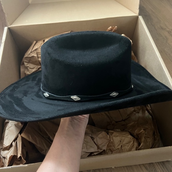 ASN | Vegan Suede Dolly Western Hat main image 4